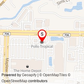 Pollo Tropical on West Indiantown Road,  Florida - location map