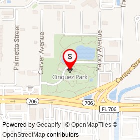 Cinquez Park on ,  Florida - location map