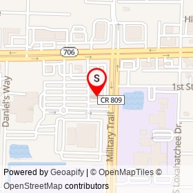 Jupiter Police Department on Military Trail,  Florida - location map