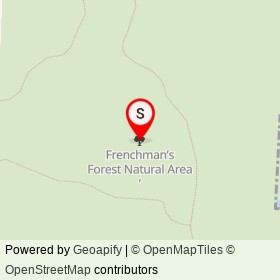 Frenchman’s Forest Natural Area on ,  Florida - location map