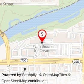 Palm Beach Ice Cream on West Indiantown Road,  Florida - location map