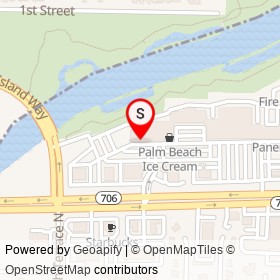 Nitrogen Bar, Grill, and Sushi on West Indiantown Road,  Florida - location map