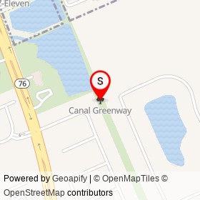 Canal Greenway on , Stuart Florida - location map
