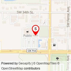 Marcos Pizza on Southwest Martin Highway, Palm City Florida - location map