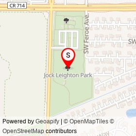 Jock Leighton Park on , Palm City Florida - location map