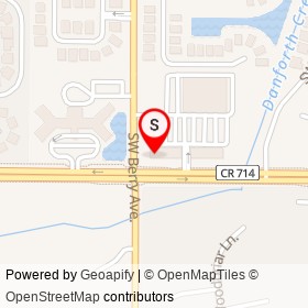 Hurricane Grille on Southwest Martin Highway, Palm City Florida - location map