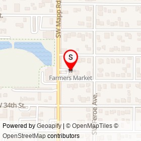 Farmers Market on Southwest Mapp Road, Palm City Florida - location map