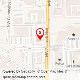 Ruby Tuesday on Northwest Courtyard Circle, Port St. Lucie Florida - location map