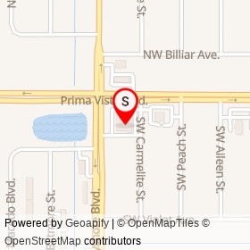 Walgreens on Southwest Prima Vista Boulevard, Port St. Lucie Florida - location map