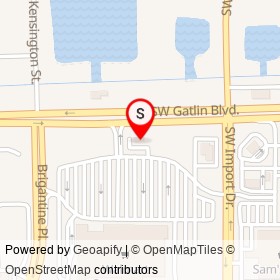 Taco Bell on Southwest Gatlin Boulevard, Port St. Lucie Florida - location map