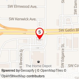 Wendy's on Southwest Gatlin Boulevard, Port St. Lucie Florida - location map