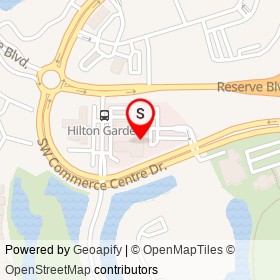 Hilton Garden Inn on Southwest Commerce Centre Drive, Port St. Lucie Florida - location map