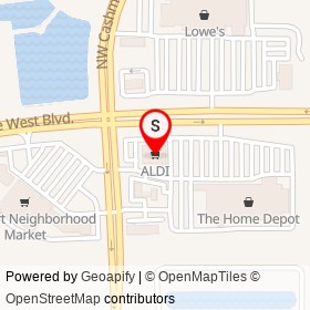ALDI on St Lucie West Boulevard, Port St. Lucie Florida - location map