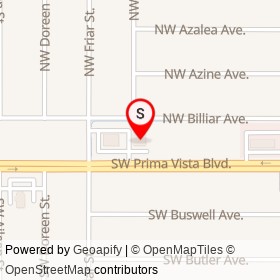 O'Reilly Auto Parts on Northwest Billiar Avenue, Port St. Lucie Florida - location map