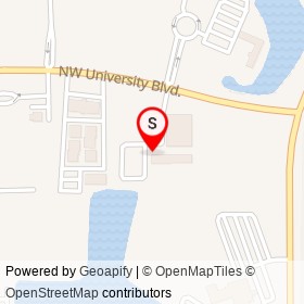 Public Storage on Northwest University Boulevard, Port St. Lucie Florida - location map