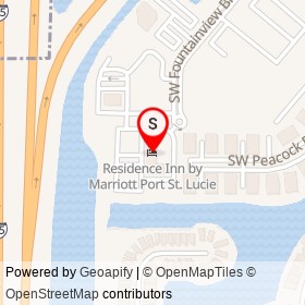 Residence Inn by Marriott Port St. Lucie on Southwest Fountainview Boulevard, Port St. Lucie Florida - location map