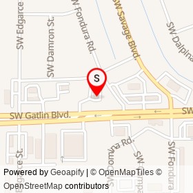 BP on Southwest Gatlin Boulevard, Port St. Lucie Florida - location map