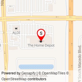 The Home Depot on St Lucie West Boulevard, Port St. Lucie Florida - location map