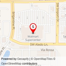 Walmart Supercenter on Southwest Gatlin Boulevard, Port St. Lucie Florida - location map