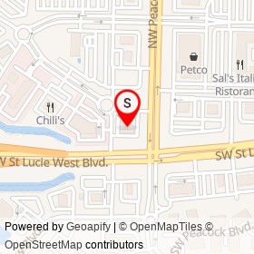 Shell on Northwest Courtyard Circle, Port St. Lucie Florida - location map