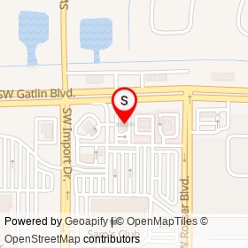 McDonald's on Southwest Gatlin Boulevard, Port St. Lucie Florida - location map