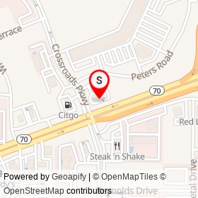 Burger King on Okeechobee Road, Fort Pierce Florida - location map