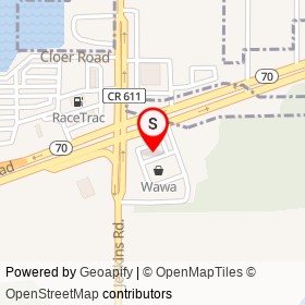 Wawa on Okeechobee Road, Fort Pierce Florida - location map