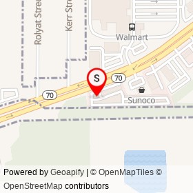 Public Storage on Okeechobee Road, Fort Pierce Florida - location map