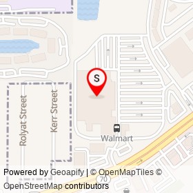 Walmart Supercenter on Okeechobee Road, Fort Pierce Florida - location map