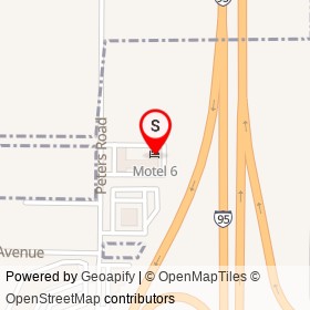 Motel 6 on Peters Road, Fort Pierce Florida - location map