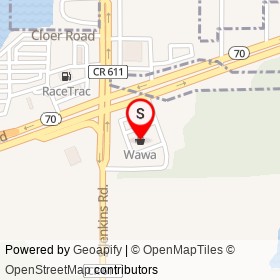Wawa on South Jenkins Road, Fort Pierce Florida - location map