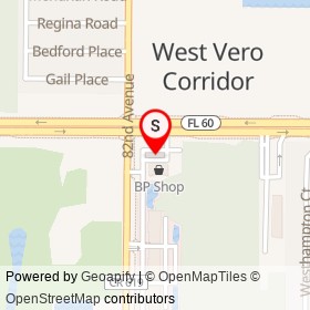 BP on 82nd Avenue, West Vero Corridor Florida - location map