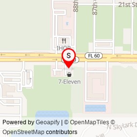 7-Eleven on 20th Street, West Vero Corridor Florida - location map
