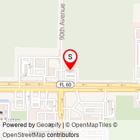 Mobil Mart on 90th Avenue, West Vero Corridor Florida - location map
