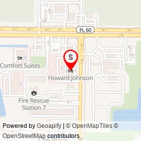 Howard Johnson on 90th Avenue, West Vero Corridor Florida - location map