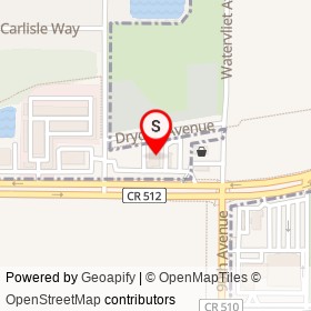 AutoZone on Dryden Avenue, Sebastian Florida - location map