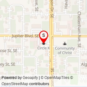 Circle K on Jupiter Boulevard Southeast, Palm Bay Florida - location map