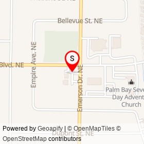 Exxon on Americana Boulevard Northeast, Palm Bay Florida - location map