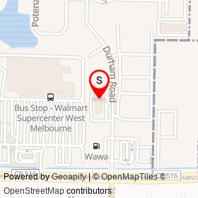 Hampton Inn & Suites on Durham Road, West Melbourne Florida - location map