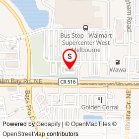Chick-fil-A on Palm Bay Road Northeast, West Melbourne Florida - location map