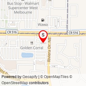 Dunkin' Donuts on Riviera Drive Northeast, Palm Bay Florida - location map