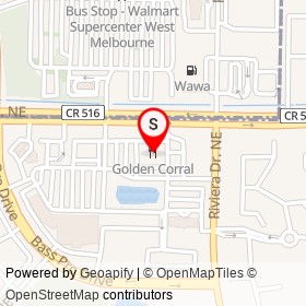 Golden Corral on Palm Bay Road Northeast, Palm Bay Florida - location map