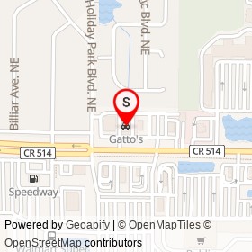 Gatto's on Malabar Road Northeast, Palm Bay Florida - location map