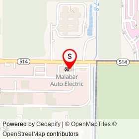 Reasonable Auto Repair on Canova Street Southeast, Palm Bay Florida - location map