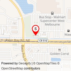 Murphy USA on Palm Bay Road Northeast, West Melbourne Florida - location map