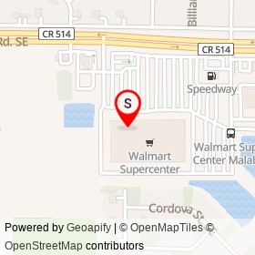 Walmart Pharmacy on Cavern Avenue Southeast, Palm Bay Florida - location map