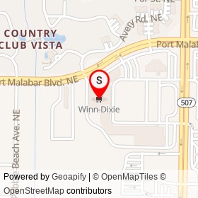Winn-Dixie on Port Malabar Boulevard Northeast, Palm Bay Florida - location map