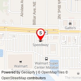 Speedway on Malabar Road Southeast, Palm Bay Florida - location map
