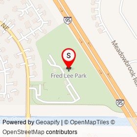 Fred Lee Park on , Palm Bay Florida - location map