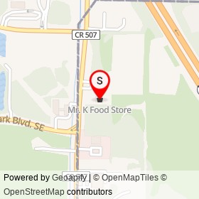 Mr. K Food Store on Babcock Street Southeast, Malabar Florida - location map